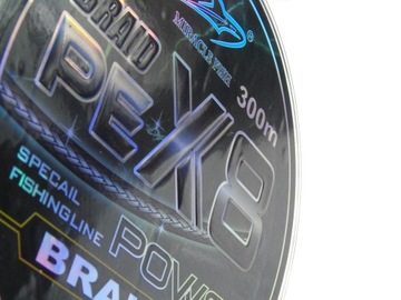 BRID PE рыболовная тесьма x8 прядей STRONG 300 м 0,18 29,2 кг