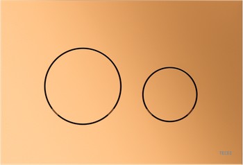 Tece Loop TECE Loop - przycisk spłukujący do WC z tworzywa mosiądz metalicz