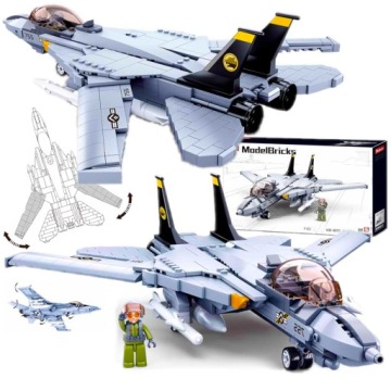 Stavebnice Letadlo Grumman F-14 Tomcat Nadzvukový Myslivec Usa Figurka vojsk