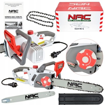 PIŁA ELEKTRYCZNA NAC CE24-NS-G 2400 W PROWADNICA 40 CM SYSTEM NACIĄGU 