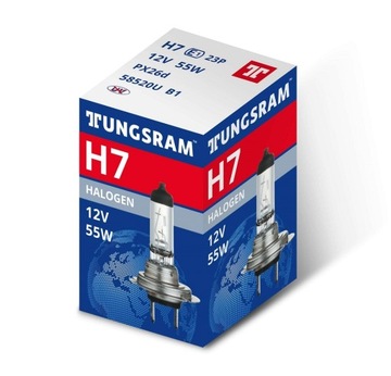 4 x Żarówki żarówka halogenowa TUNGSRAM H7 12v 55W