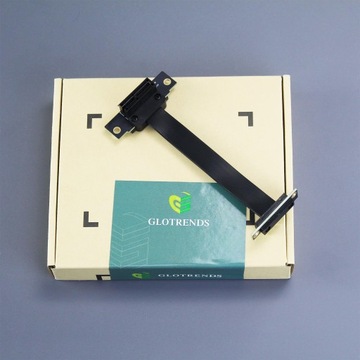 Вертикальный кабель GLOTRENDS PCIe 3.0 X1 длиной 100 мм