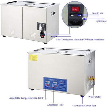 MYJKA ULTRADŹWIĘKOWA WANNA 10L PROFESJONALNA 540W
