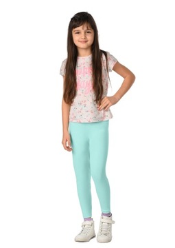 Legginsy dziecięce GETRY bawełniane MIĘTA D1 92