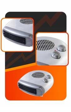TERMOWENTYLATOR GRZEJNIK FARELKA 2000W ELEKTRYCZNY 3 POZIOMY Z TERMOSTATEM