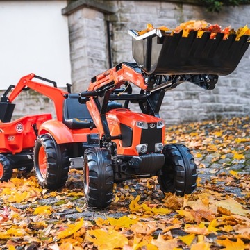 FALK KUBOTA ORANGE ТРАКТОР + ПРИЦЕП