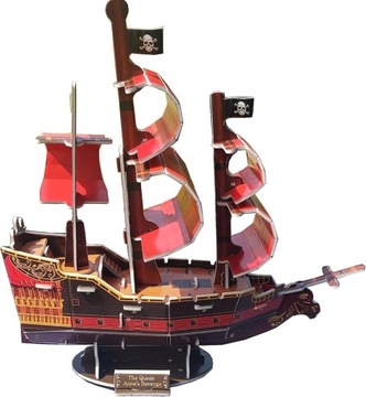 Puzzle 3D Okręt Piracki