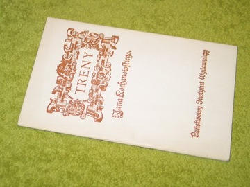 TRENY, Jan Kochanowski (opr. Julian Krzyżanowski)