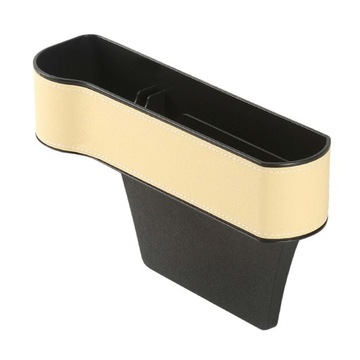 Car Seat Gap Filler Organizer Multipurpose Auto Interior Beige Driver Side