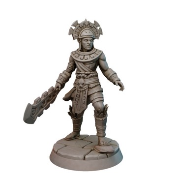 Male Aztec Fighter 2 RPG D&D Pathfinder
