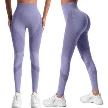 LEGGINSY DAMSKIE SPORTOWE FIT GETRY LEGINSY PUSH UP FITNESS WYSOKI STAN L