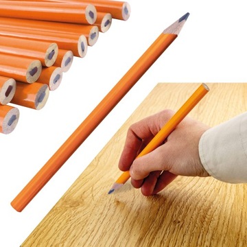 Карандаш строительный столярный, технические карандаши, 18 см, набор из 12 карандашей.