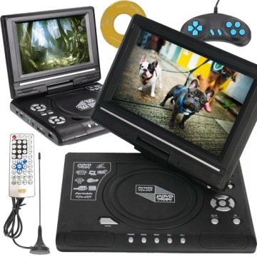 Přenosný DVD Přehrávač 7,8" 270° Displej 800 Mah S Funkcemi Tv/fm/usb/her