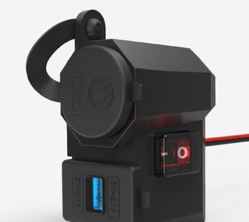 USB ЗАРЯДНОЕ УСТРОЙСТВО С ВОЛЬТМЕТРОМ ДЛЯ МОТОЦИКЛА