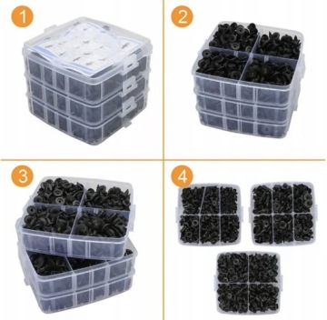 Пластиковые шпильки кузова автомобиля 625шт + ложка съемников