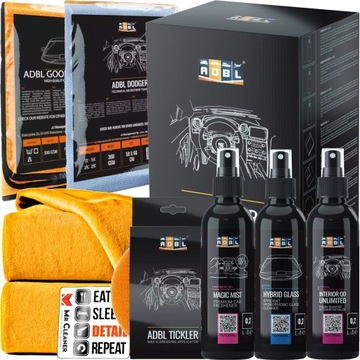 ADBL INTERIOR SAMPLE SET ZESTAW KOSMETYKÓW DO AUTA + AKCESORIA NA PREZENT