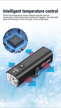 Комплект велосипедных фонарей Towild CL1000 + TL02 передние, задние