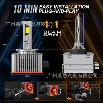 Светодиодные лампы D1S Ксеноновые горелки Ксеноновая нить Plug&Play 6500K CAMBUS POWERFUL