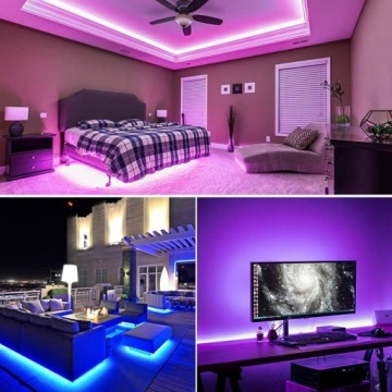 Светодиодная лента COB 5 м RGB NEON ЦВЕТНАЯ SMART Wi-Fi НАБОР Android iOS МУЗЫКА