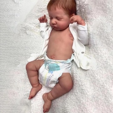 46cm LouLou Bebe Reborn Boy silikonowa winylowa ręcznie robiona realistyczn