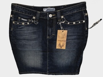 Spódnica jeansowa krótka granatowa krótka firmy Reactive bawełna 100%