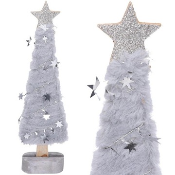 CHOINKA NA PNIU ŚWIĄTECZNA FIGURKA STROIK FUTERKO DUŻA 30cm