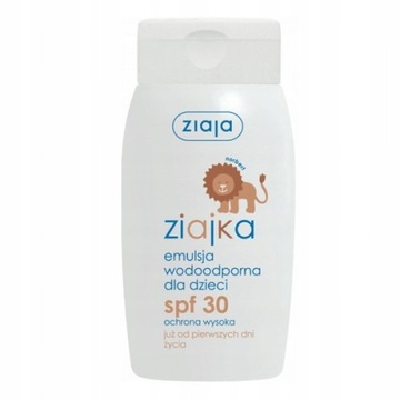 ZIAJKA SŁONECZNA EMULSJA DLA DZIECI SPF 30 WODOOD*