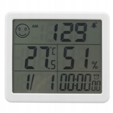 Цифровой термометр гигрометр будильник чувствительный