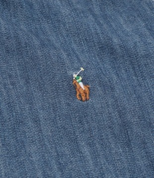 RALPH LAUREN koszula jeansowa granatowa na co dzień PREMIUM r.S