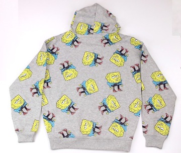 Nickelodeon SpongeBob Kanciastoporty Bluza Kaptur