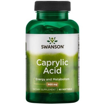 SWANSON Caprylic Acid 60caps KWAS KAPRYLOWY