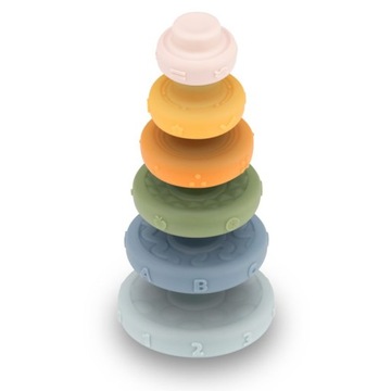 ПАЗЛ СЕНСОРНАЯ ПИРАМИДА CANPOL, 6 ЭЛЕМЕНТОВ