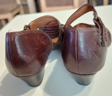 Sandały buty Medicus skórzane brązowe r 36 23,5cm