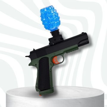 PISTOLET COLT GLOCK KULKI ŻELOWE WODNE AUTOMAT ORBEEZ BEZPIECZNY OKULARY