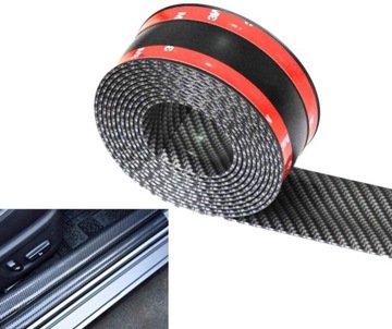 РЕЗИНОВАЯ ПОКРЫТИЕ УГЛЕРОДНАЯ ДЕКОРАТИВНАЯ ПОЛОСКА 120 Х 3 СМ