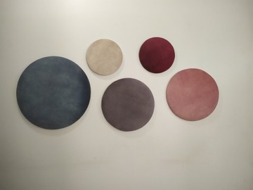 PANEL ŚCIENNY KOŁO WELUR PLUSZ 40 CM