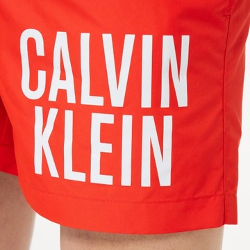 Calvin Klein Męski średni sznurek, Czerwony