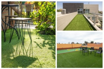 5 м шириной OUTDOOR GREEN GRASS FOR BALCONY 30 мм размер BELLA