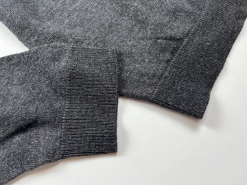 Szary bordowy sweterek męski sweter APT.9 merino wool r. M