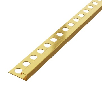 Listwa kwadratowa dekoracyjna złota matowa 8,5 mm