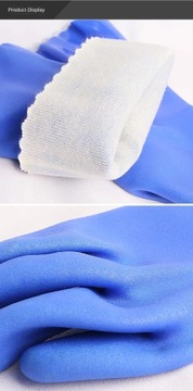 Пластиковые утолщенные резиновые рабочие перчатки водонепроницаемые