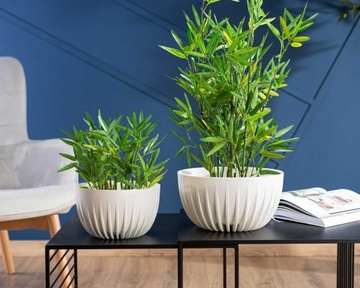 КРЫШКА для цветов Цветы Травы Белый Эко Пластик 24см вазон с вставкой