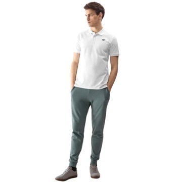 МУЖСКАЯ ФУТБОЛКА ПОЛО 4F ОБЫЧНАЯ СПОРТИВНАЯ ФУТБОЛКА ПОЛО, ХЛОПОК, ПУГОВИНЫ L