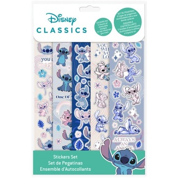 STITCH ZESTAW NAKLEJEK NALEPKI ARKUSZE STICH DISNEY