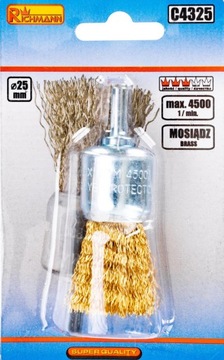 SZCZOTKA DO WIERTARKI PĘDZELKOWA 25mm MOSIĄDZ C4325