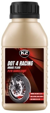 K2 DOT4 RACING 250ML WYCZYNOWY PŁYN HAMULCOWY podwyższona temp. wrzenia
