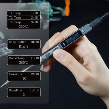 Портативный цифровой паяльник Miniware TS101 с жалом B2, 65 Вт, 90 Вт, USB C