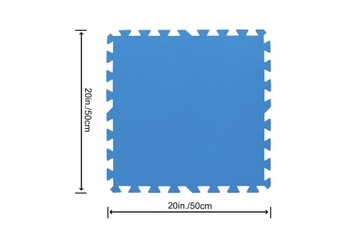 ПЕННЫЙ КОВРИК-ПАЗЗЛ ДЛЯ БАССЕЙНА 50х50 BESTWAY 9 шт.