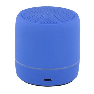 Mini głośniki bezprzewodowe LED, praktyczne akcesoria upominkowe USB 500 mAh ABS, niebieskie