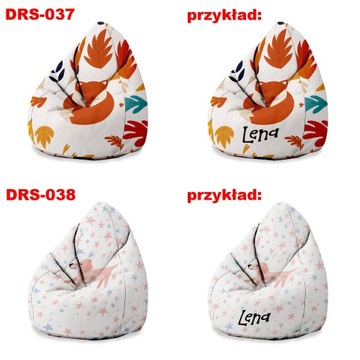 Пуф для девочки и ребенка Персонализация Сумка Sako XXL Подарок на день рождения